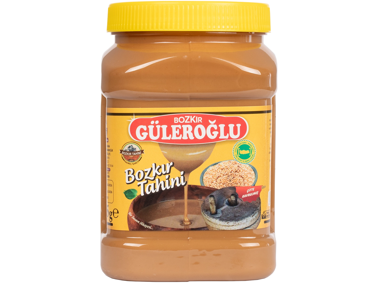 Güleroğlu Kepekli Bozkır Tahini Plastik Kutu Net 935 Gr