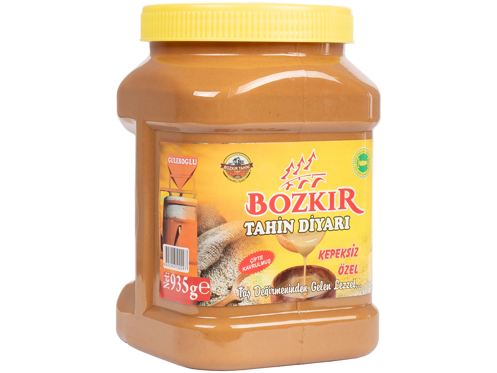 Güleroğlu Kepeksiz Bozkır Tahini Plastik Kutu Net 935 Gr
