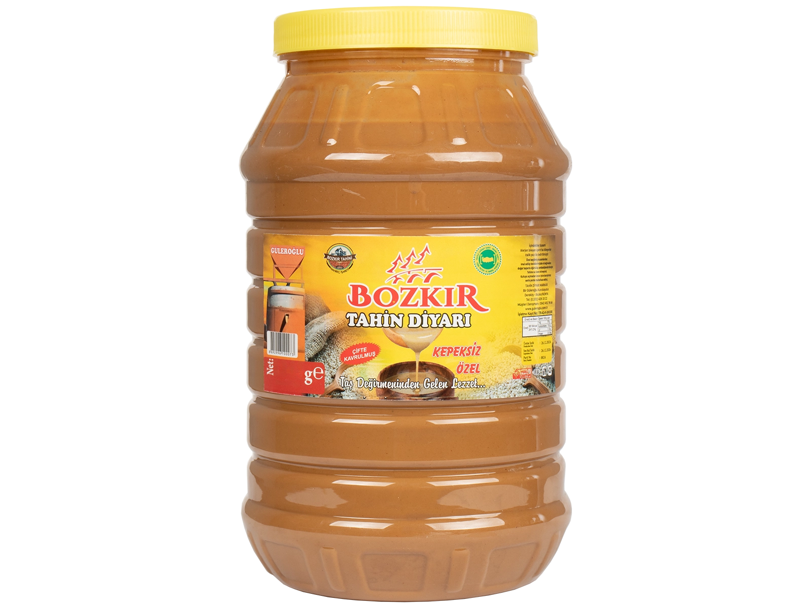 Güleroğlu Kepeksiz Bozkır Tahini Plastik Kutu Net 2935 Gr