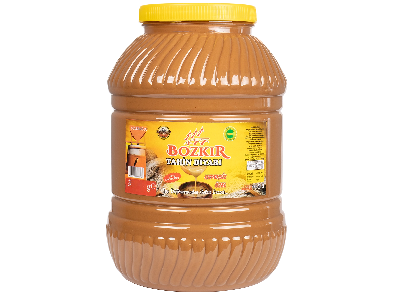 Güleroğlu Kepeksiz Bozkır Tahini Plastik Kutu Net 4915 Gr