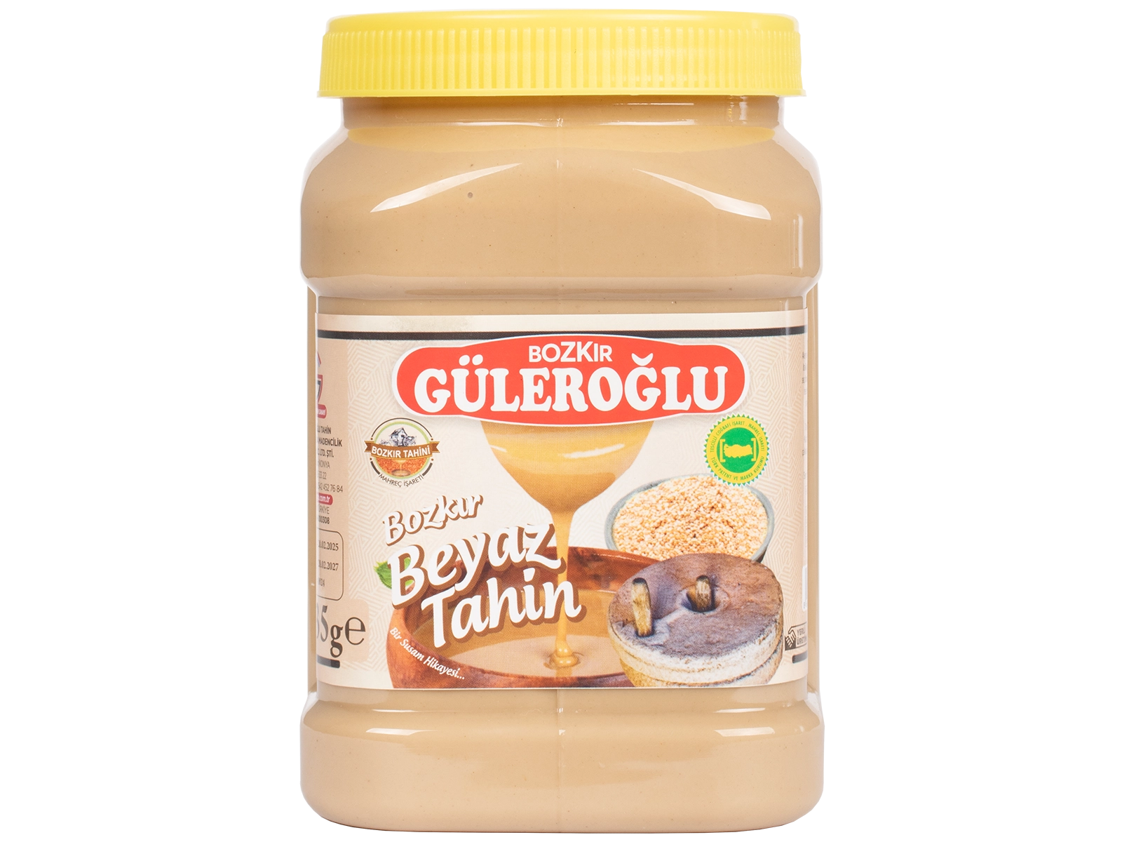 Güleroğlu Beyaz Bozkır Tahini Plastik Kutu Net 800 Gr