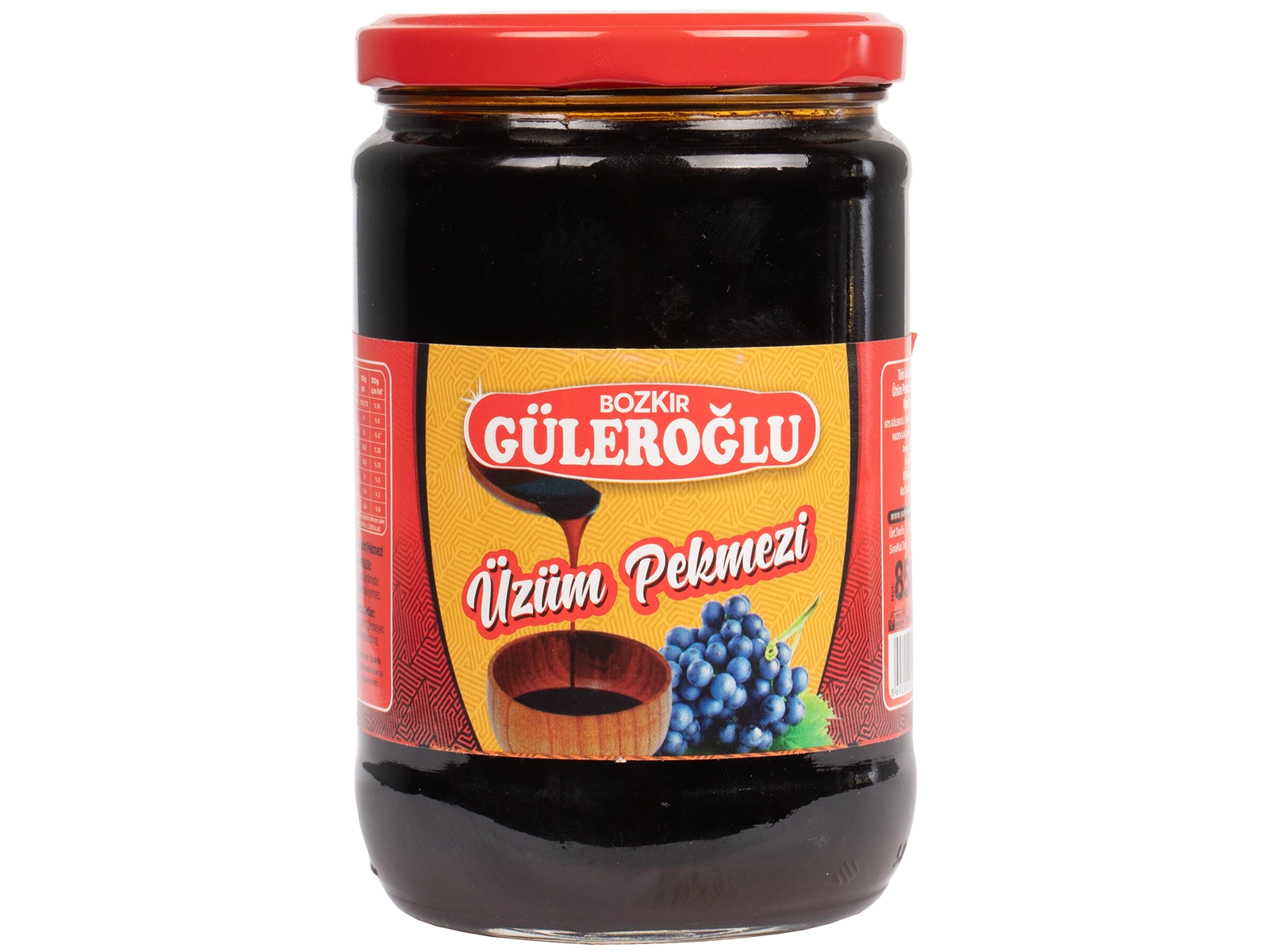 Güleroğlu Üzüm Pekmezi Cam Kavanoz Net 850 Gr